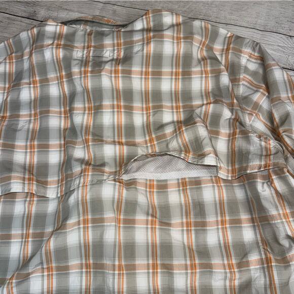 L.L. Bean Men's Mesh Lined Short Sleeve Button Up Shirt Hiking Camping Size XXL - Picture 5 of 6